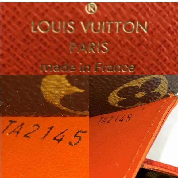 SOLD AUTHENTIC LOUIS VUITTON EMILIE ORANGE WALLET - Picture 6 of 8